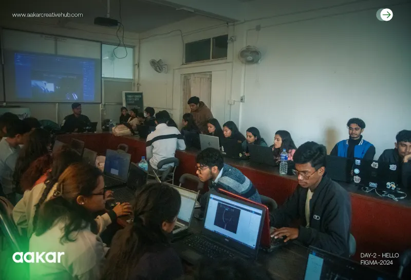 Students at work in an Aakar Academy classroom
